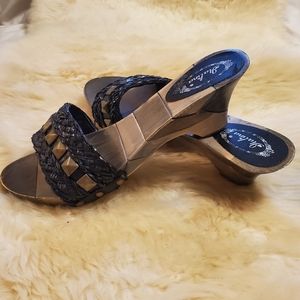 Italina heeled mules.